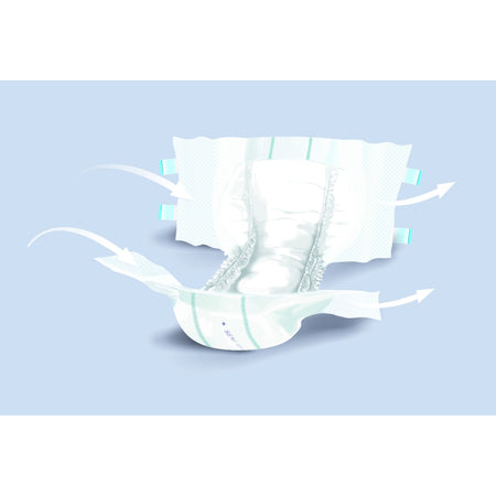 Das Bild zeigt ein Produktpaket der Seni Classic Plus Inkontinenzprodukte. Die Verpackung ist in einer auffälligen blauen und weißen Farbgestaltung gehalten, mit klaren Informationen zur Größe und Saugstärke. Auf der Vorderseite sind das Markenlogo und die Produktbezeichnung deutlich sichtbar. Die Verpackung ist geschlossen und zeigt keine geöffneten Produkte.