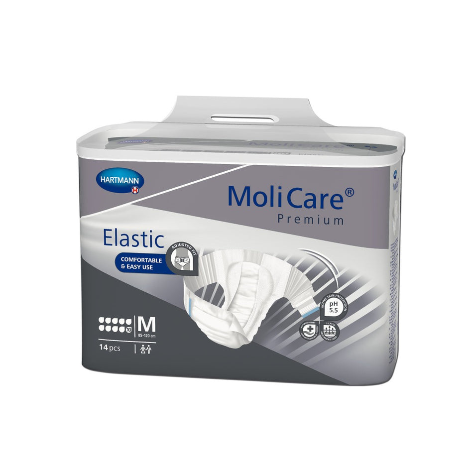 MoliCare Premium Elastic, 10 Tropfen, Gr. M, 85 - 120 cm Hüftumfang