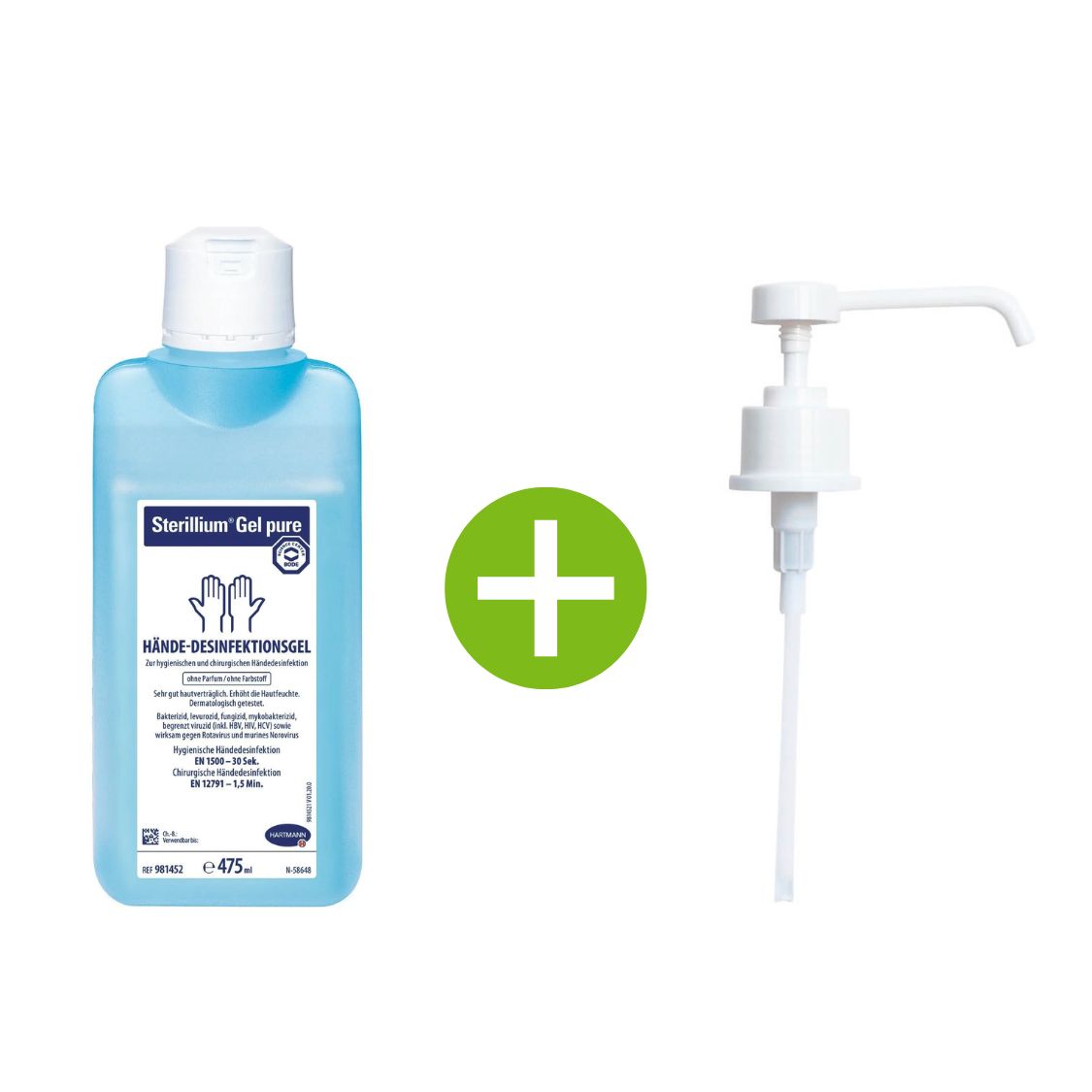 sterillium handpumpe Sterillium Gel Pure 475ml + Dosierpumpe kaufen – Medi-Inn