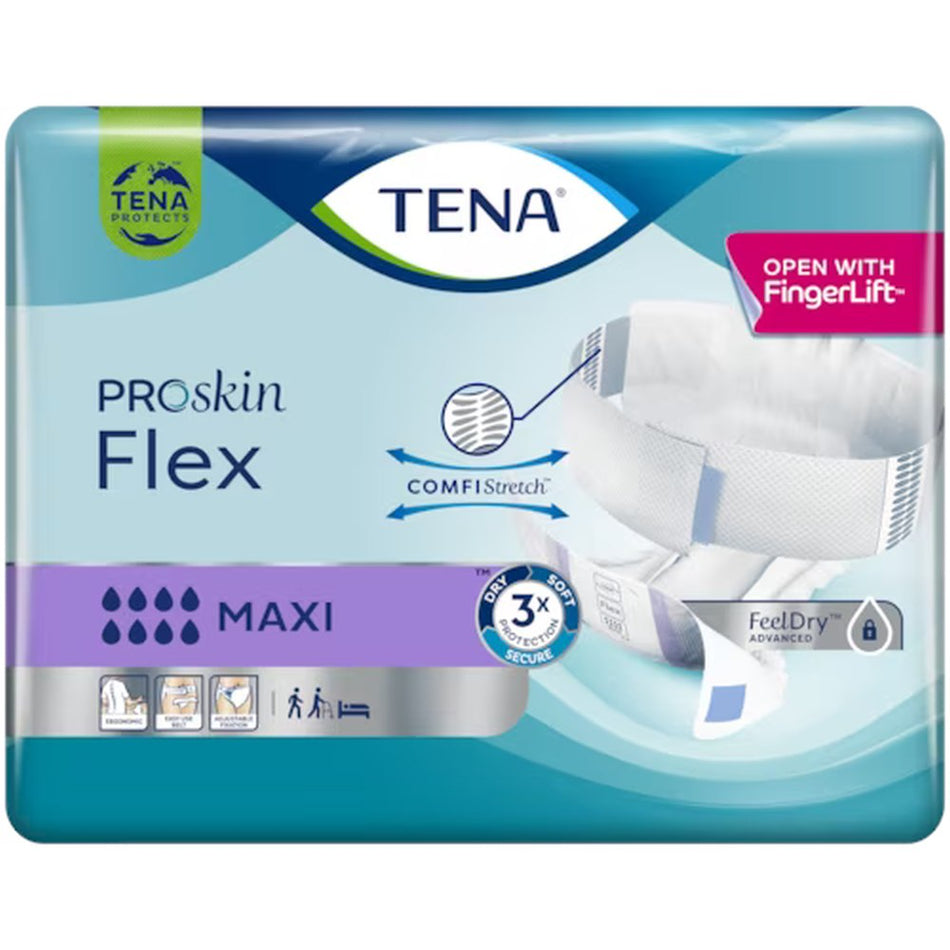 TENA ProSkin Flex Maxi Inkontinenzvorlage mit Hüftbund M, 22 Stück