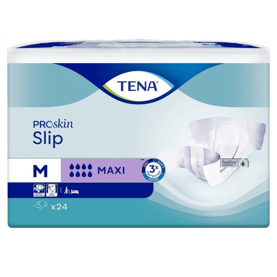 TENA Slip Maxi Gr. M All-in-One Inkontinenzprodukt, 24 Stück