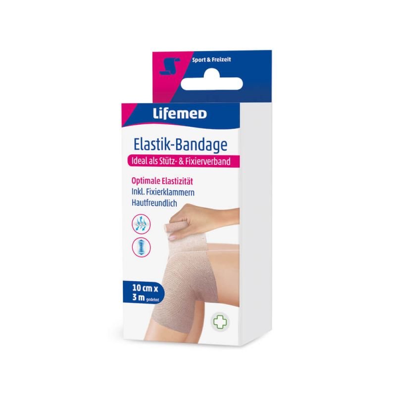 Lifemed Elastik-Bandage 3 m x 10 cm hautfarben
