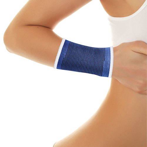 Lifemed Elastische Sportbandage blau "Handstütze"