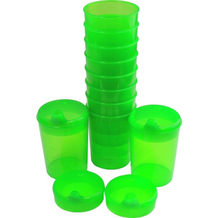 Medi-Inn Schnabelbecher Set 10 Unterteile + 20 Deckel 250 ml