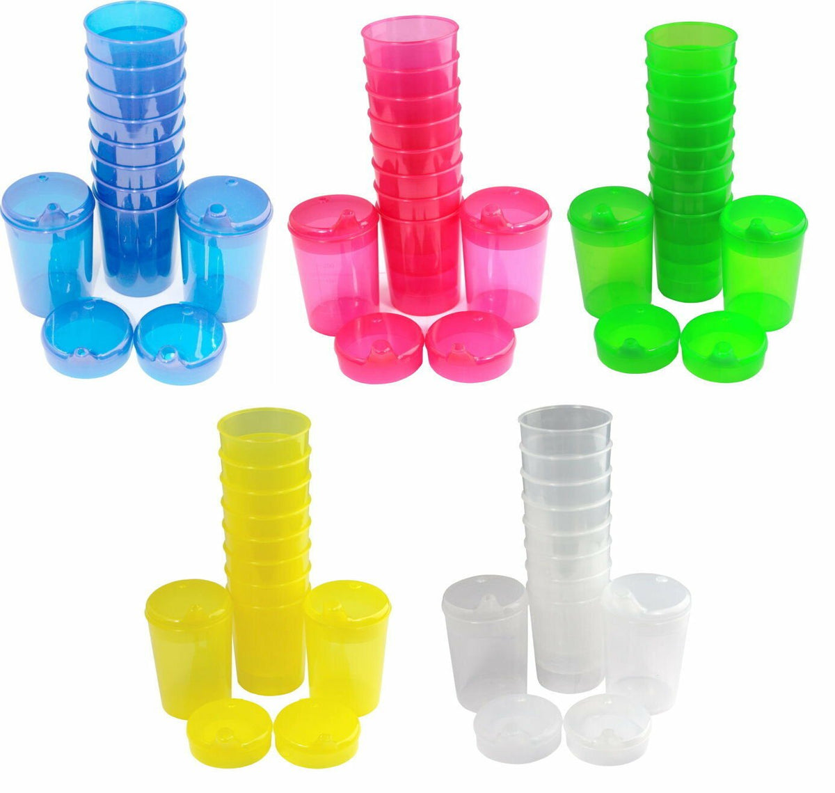 Medi-Inn Schnabelbecher Set 10 Unterteile + 20 Deckel 250 ml