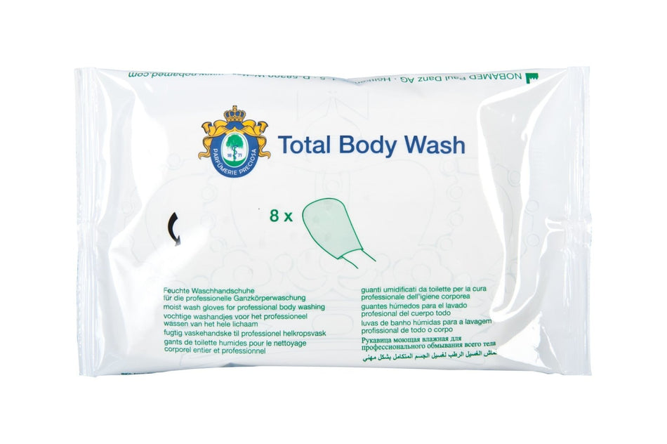 Noba Total Body Wash Feuchte Einmal-Waschhandschuhe ohne Alkohol