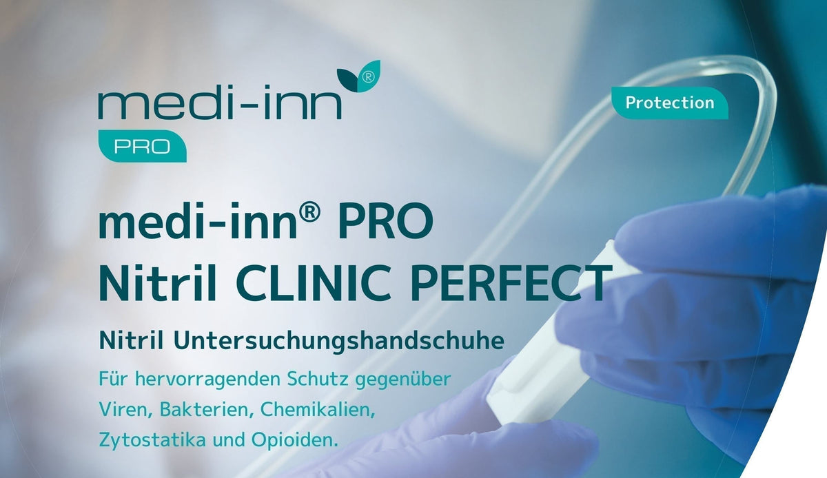 medi-inn PRO Nitril CLINIC PERFECT Nitril Untersuchungshandschuhe Banner