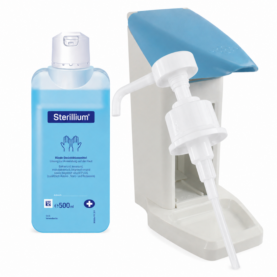 Bode Eurospender Safety plus 500 ml + Dosierpumpe + Sterillium 500 ml