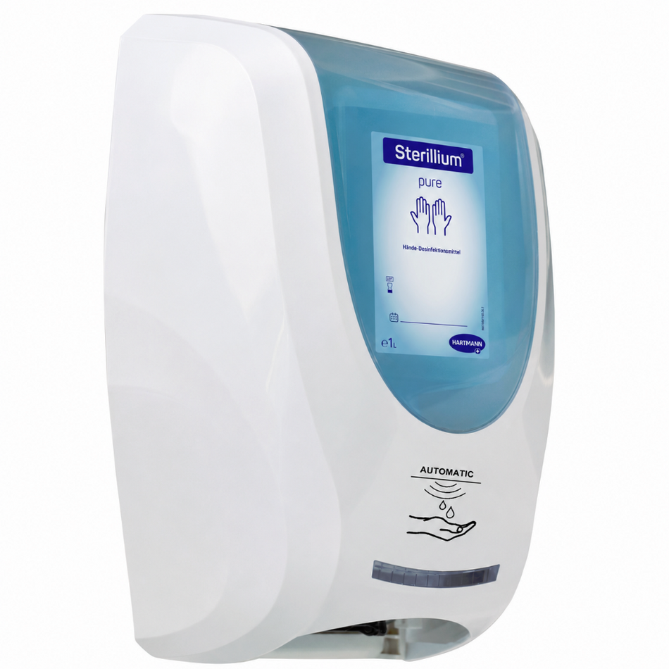 Hartmann CleanSafe touchless Dosierspender für Überkopfflaschen + Sterillium pure Überkopfflasche 1000 ml