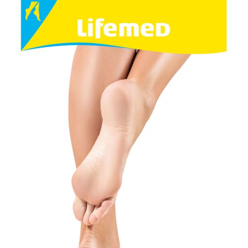 Blasenpflaster in einer transparenten, rechteckigen Verpackung. Das Pflaster ist im Inneren sichtbar und zeigt eine spezielle Gel-Oberfläche, die für die Linderung von Schmerzen bei Blasen geeignet ist. Die Verpackung hat einen klaren, blauen und weißen Farbton und enthält informative Texte über die Anwendung und Vorteile des Produkts. Im Hintergrund ist eine leicht unscharfe, helle Fläche zu sehen, die den Fokus auf das Produkt lenkt.