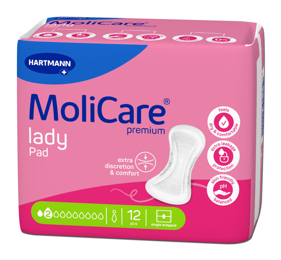 MoliCare® Premium Lady Pad, 2 Tropfen, 26 x 11 cm