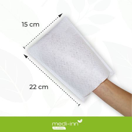 Medi-Inn Classic Einmal-Waschhandschuh Molton in der Größe 15 x 22 cm