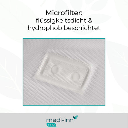Microfilter: flüssigkeitsdicht & hydrophob beschichtet