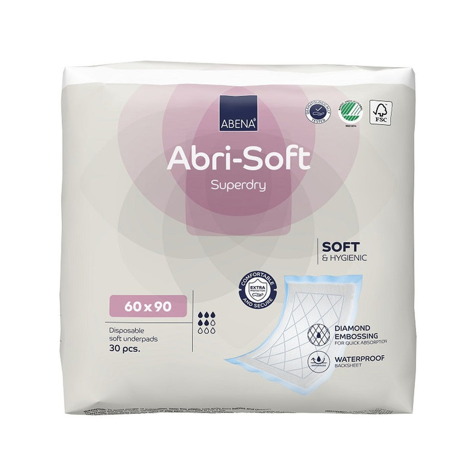 Abena Abri Soft Superdry Krankenunterlagen 60 x 90 cm, 30er Pack