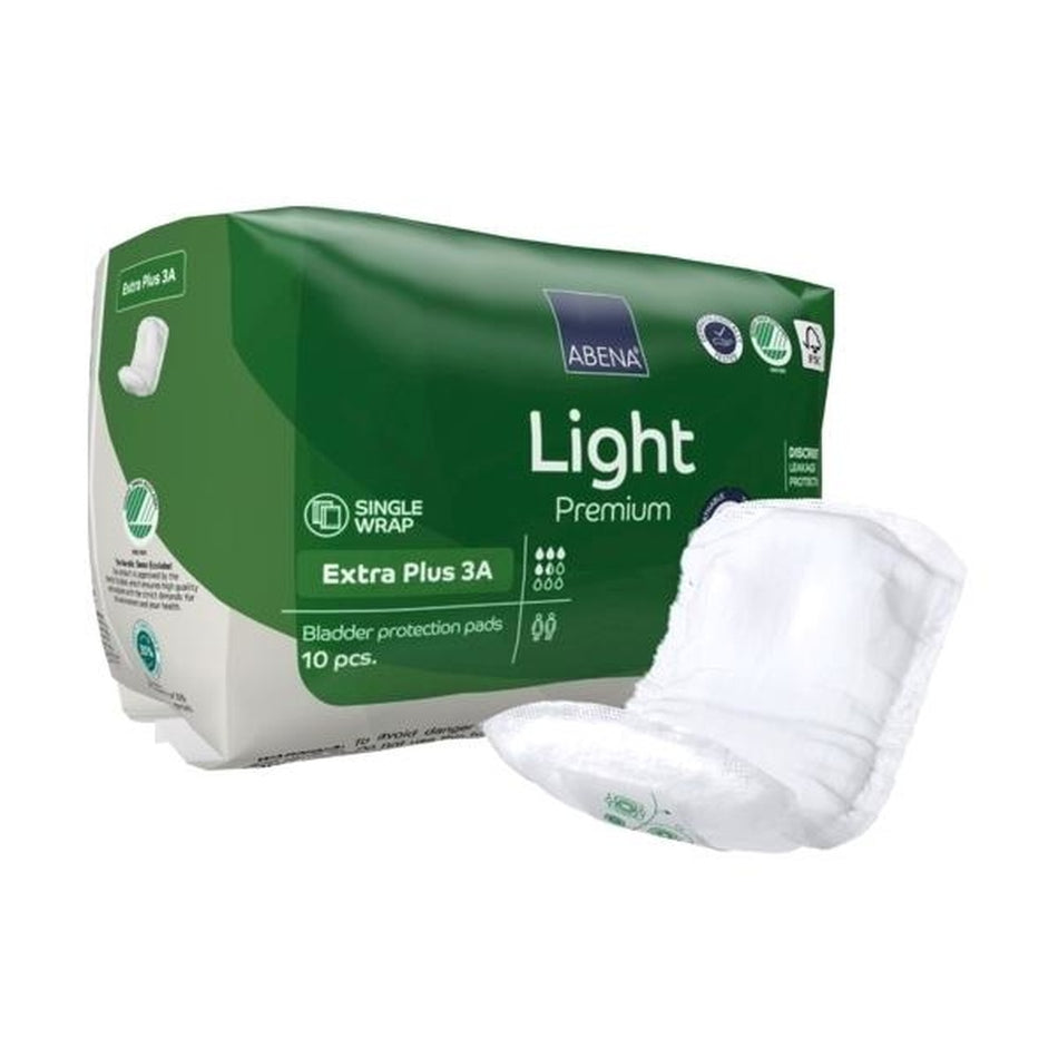 Abena Light  Premium Extra Plus 3A Inkontinenzeinlagen, 10 Stück