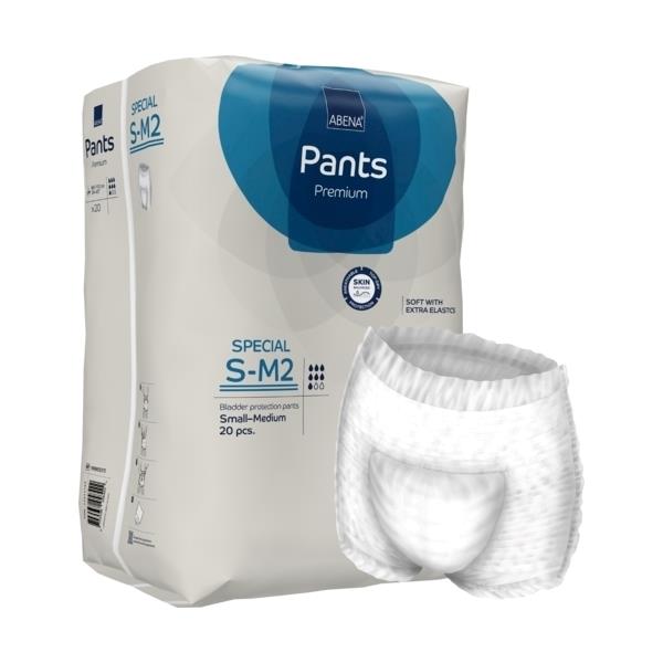 Abena Pants Special Premium Windelhosen mit Beinansatz , Gr. S-M2, 1700 ml