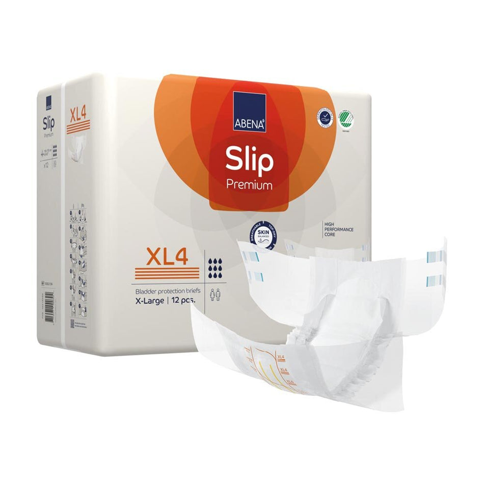 Abena Slip Premium XL4 Inkontinenzwindeln 4000 ml, 12 Stück