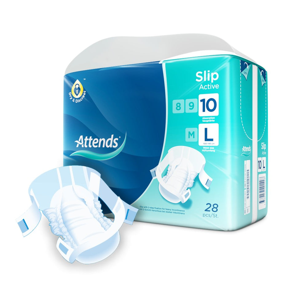 Attends Slip Active 10 All-In-One-Slips Large, 28 Stück