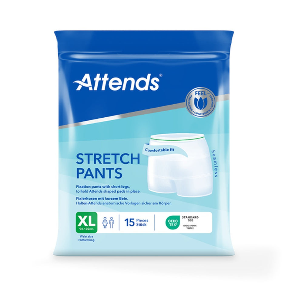 Atmungsaktive, elastische Panty aus weichem Material in Hellblau mit der Größe XL. Die Hose hat einen breiten Taillenbund für zusätzlichen Komfort und bietet eine optimale Passform. Der Schnitt ist unauffällig und eignet sich ideal für diskrete Verwendung, während die flexible Passform Bewegungsfreiheit gewährleistet. Die Oberfläche ist glatt und somit angenehm zu tragen. An der Taille ist das Produkt leicht gerafft, um den Sitz zu vereinfachen und ein Verrutschen zu verhindern.