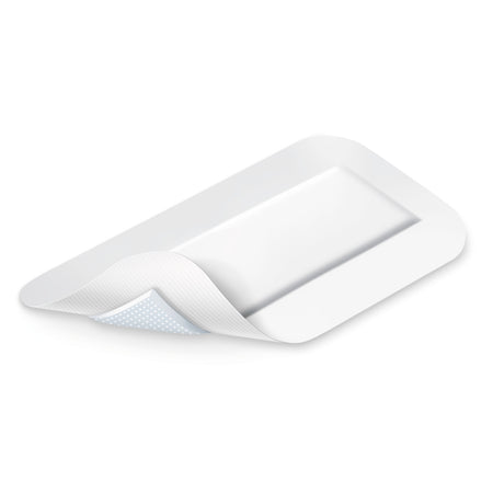Offenes Cosmopor Advance Pflaster 20 × 10 cm – zeigt Absorptionskern und Wundkontaktfläche.
