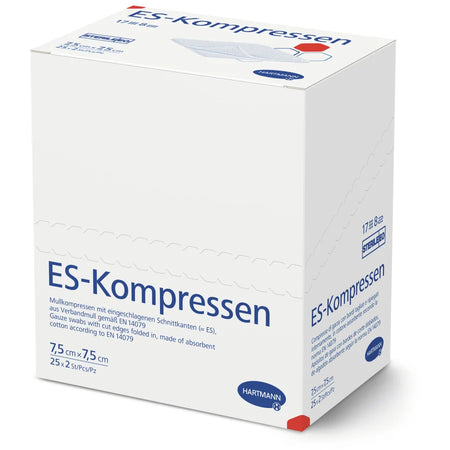 Hartmann ES Kompressen 7,5 x 7,5 cm steril 4017235