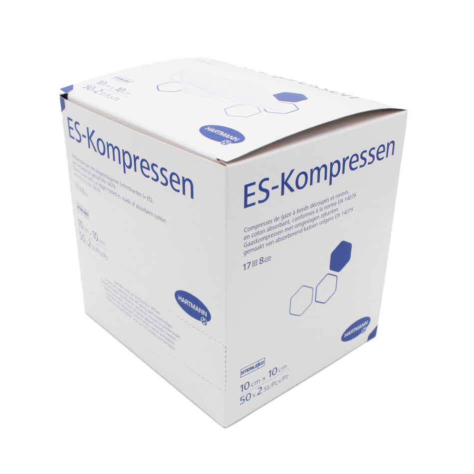 Hartmann ES Kompressen 10 x 10 cm, steril, 8-fach, 4019020 - 2