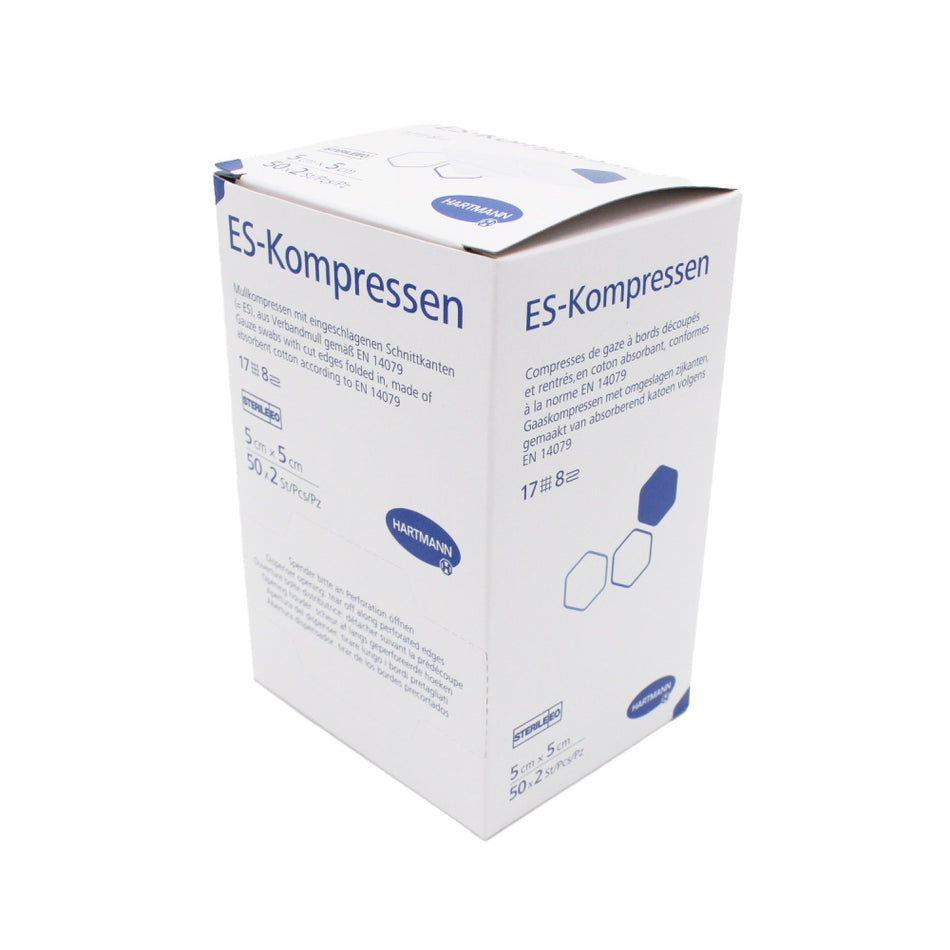 Hartmann ES Kompressen steril 5 x 5 cm, 8-fach, 401900 2