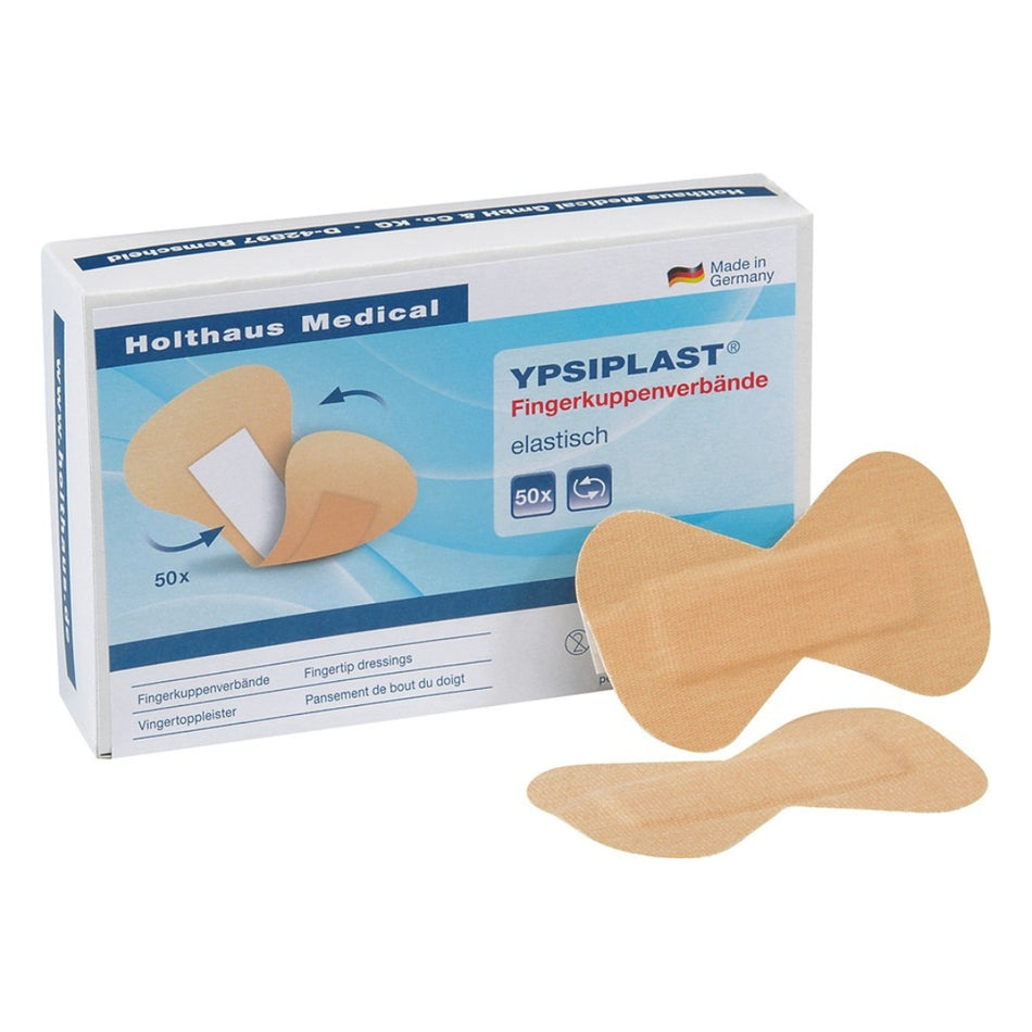 Verpackung der Holthaus Ypsiplast Fingerkuppenverbände 4 x 7 cm, elastisch (50 Stück)
