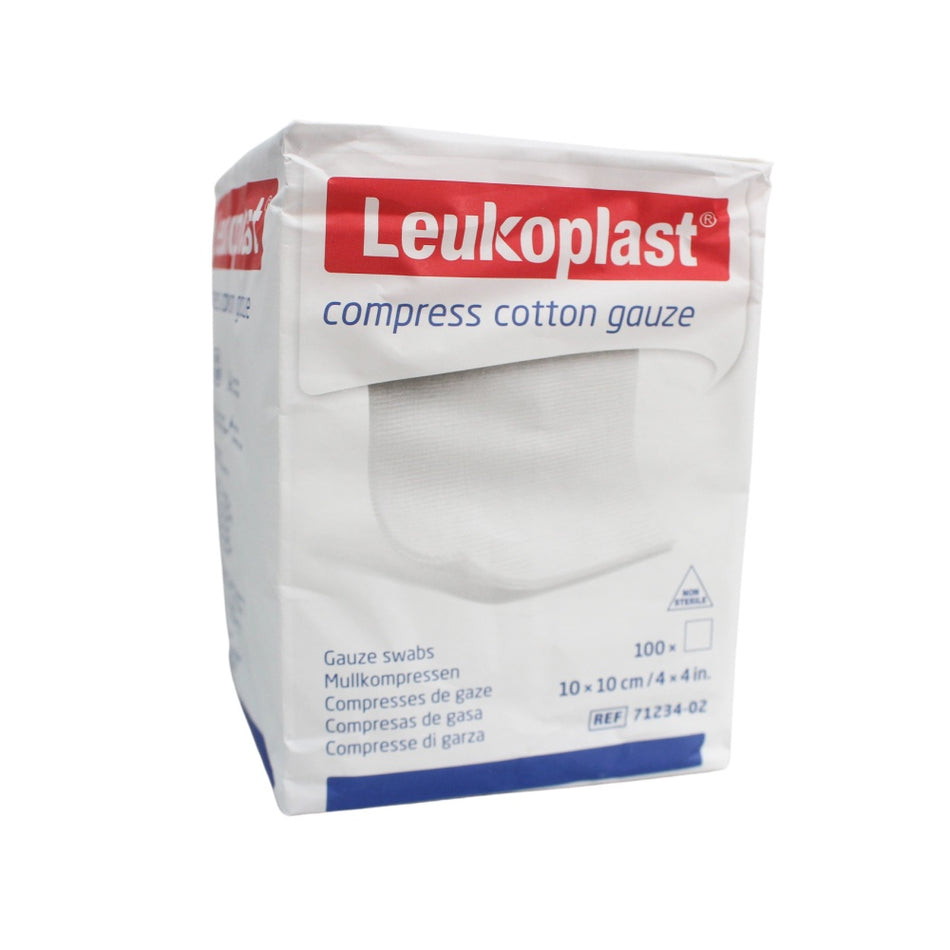 Leukoplast Mullkompressen, compress cotton gauze, unsteril, 100 Stück