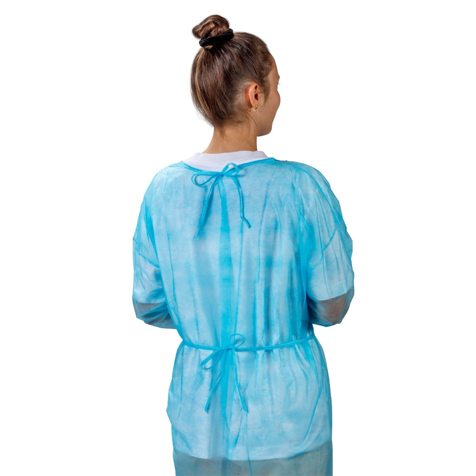 Medi-Inn Besucherkittel hellblau N10191-hb - 2