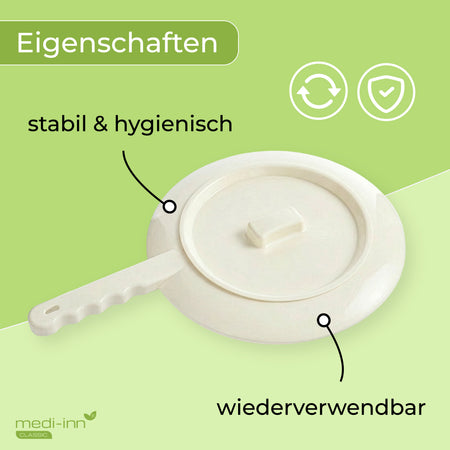 Eigenschaften: stabil & hygienisch, wiederverwendbar