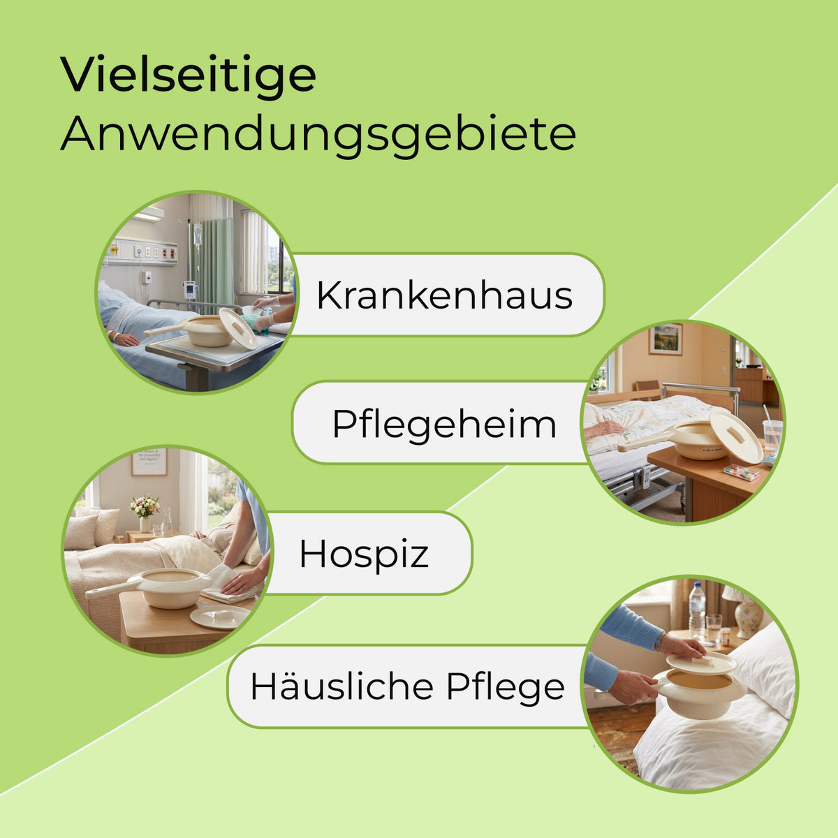 MEDI-INN Stechbecken für Krankenhaus, Pflegeheim, Hospiz und häusliche Pflege