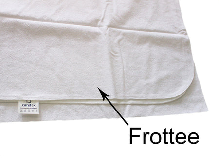 Frottee-Oberfläche der Medi-Inn Bettschutzauflage im Detail