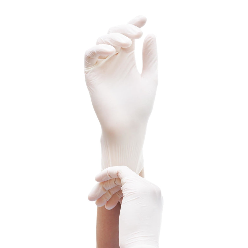 Medi-Inn Latex white grip Einmalhandschuhe puderfrei