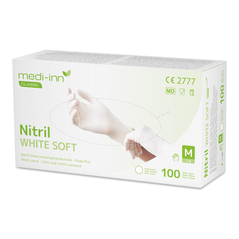 Medi-Inn Nitril white soft Einmalhandschuhe, weiß, puderfrei