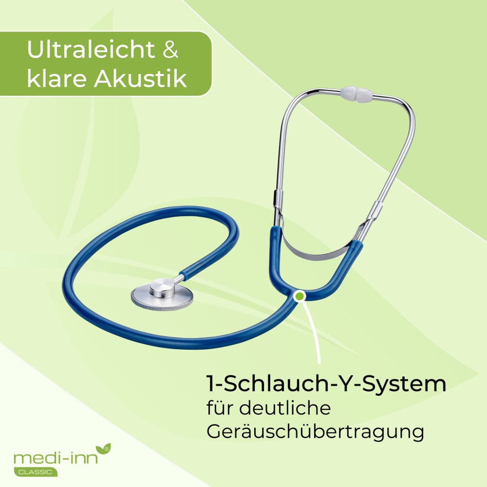 Ultraleicht & klare Akustik:1-Schlauch-Y-System für deutliche Geräuschübertragung