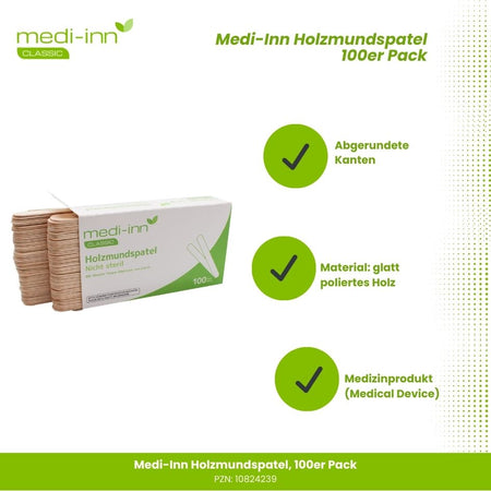 Medi-Inn Mundspatel aus Holz - Produktmerkmale