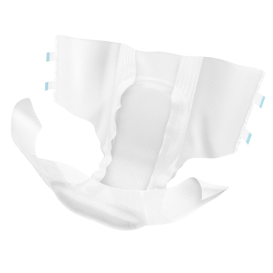 Detaillierte Produktansicht von Medi Inn Inkontinenzslips in Größe S. Die Slips sind in einem weichen, atmungsaktiven Material gehalten und zeichnen sich durch eine angenehme Passform aus. Die Vorder- und Rückseite sind in einem neutralen Weißton mit einem dezenten Muster. Der elastische Bund sorgt für zusätzlichen Halt und Komfort. Zudem sind die Slips diskret und unauffällig, ideal für den täglichen Gebrauch.