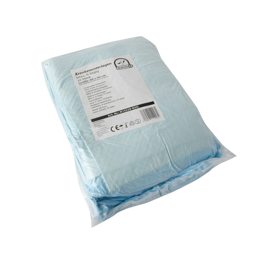 Medi-Inn Krankenunterlagen 60 x 60 cm 6-lagig 25er Pack - 2