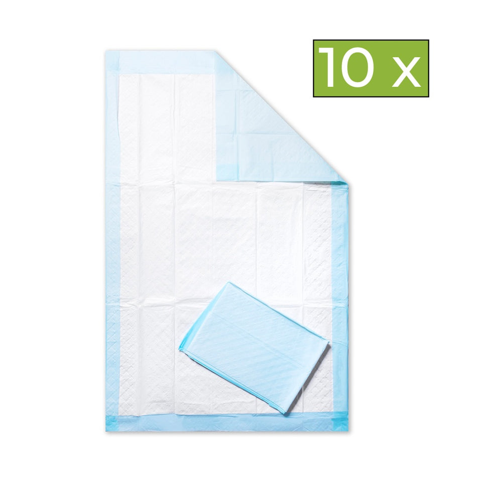 Einweg-Krankenunterlage von Medi-Inn 60x90 cm – 10-lagig, Abbildung mit 10 Stück Symbol