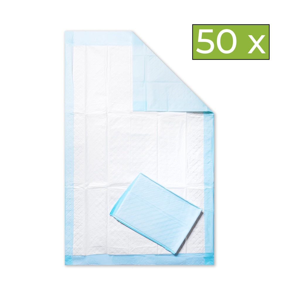 Krankenunterlagen Medi-Inn 60x90 cm – Großpackung mit 50 Stück, 10-lagig, Bettschutz