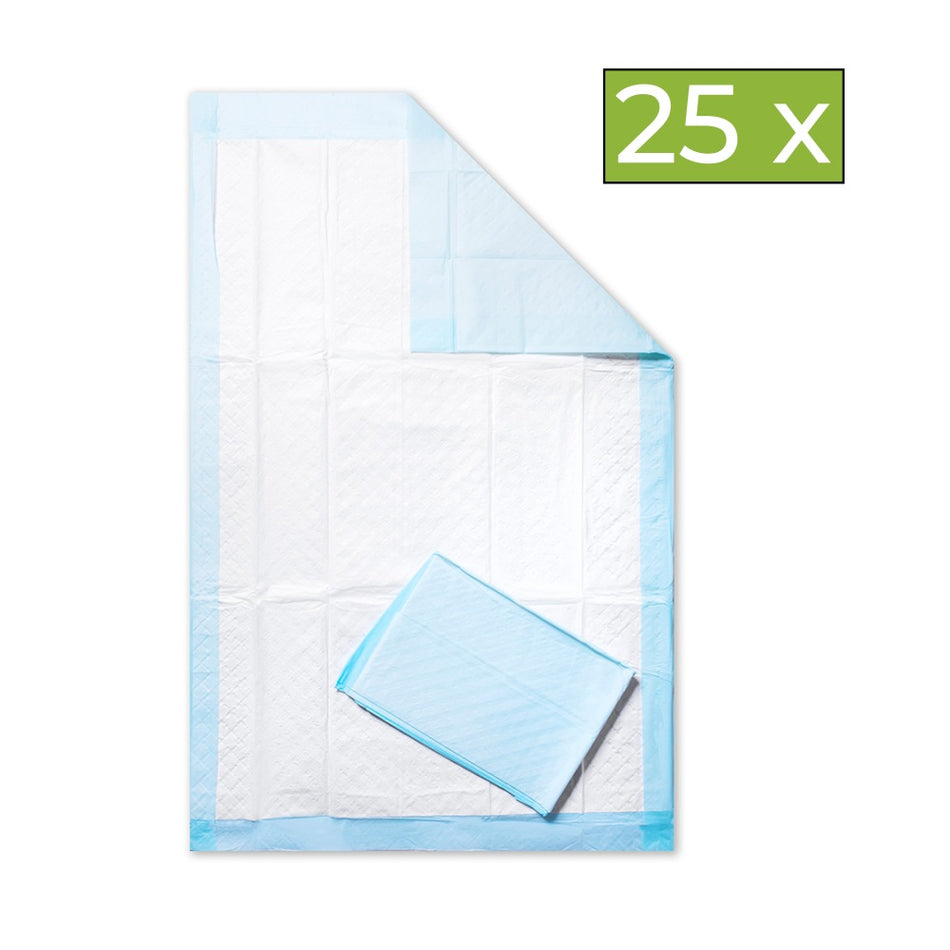 Einweg-Inkontinenzunterlage 60 x 90 cm von Medi-Inn – 25 Stück pro Packung