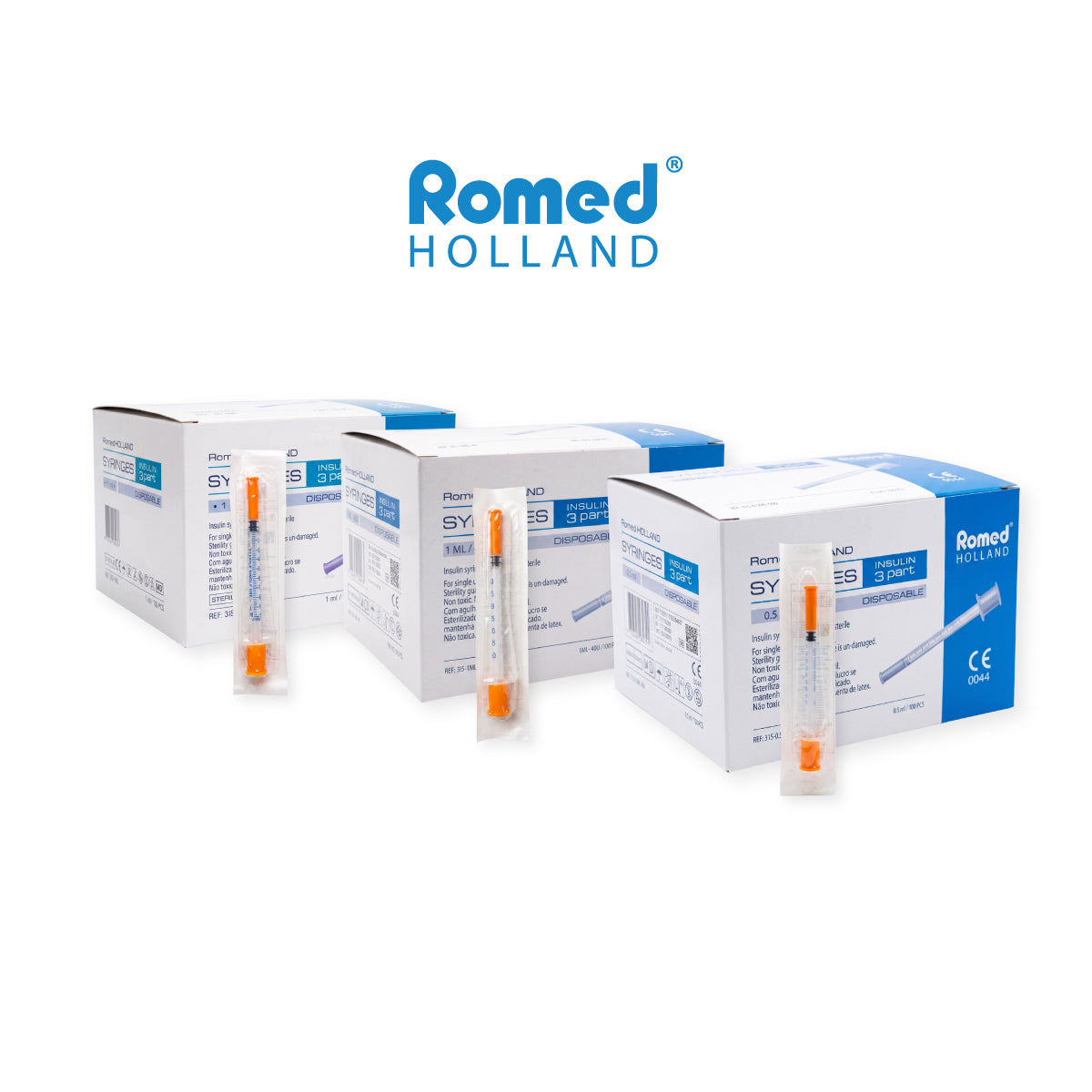 Romed Holland Insulinspritzen U-40, U-50 und U-100
