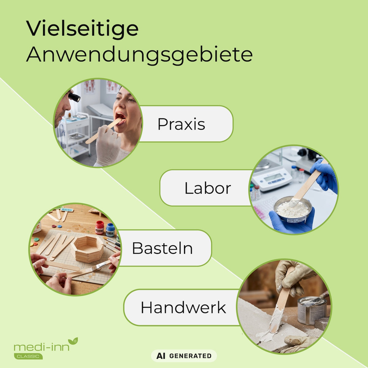 Vielseitige Anwendungsgebiete: Praxis, Labor, Basteln, Handwerk