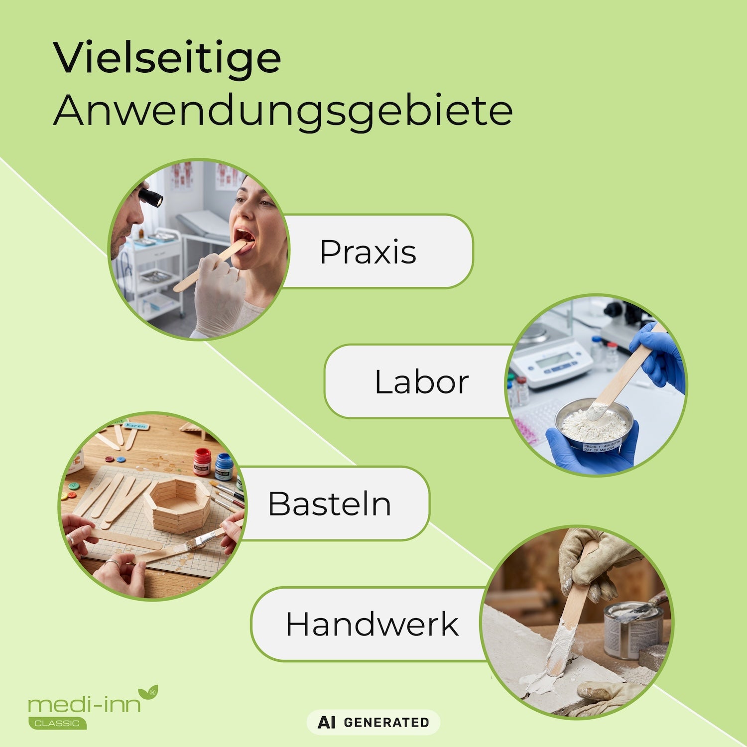 Vielseitige Anwendungsgebiete: Praxis, Labor, Basteln, Handwerk