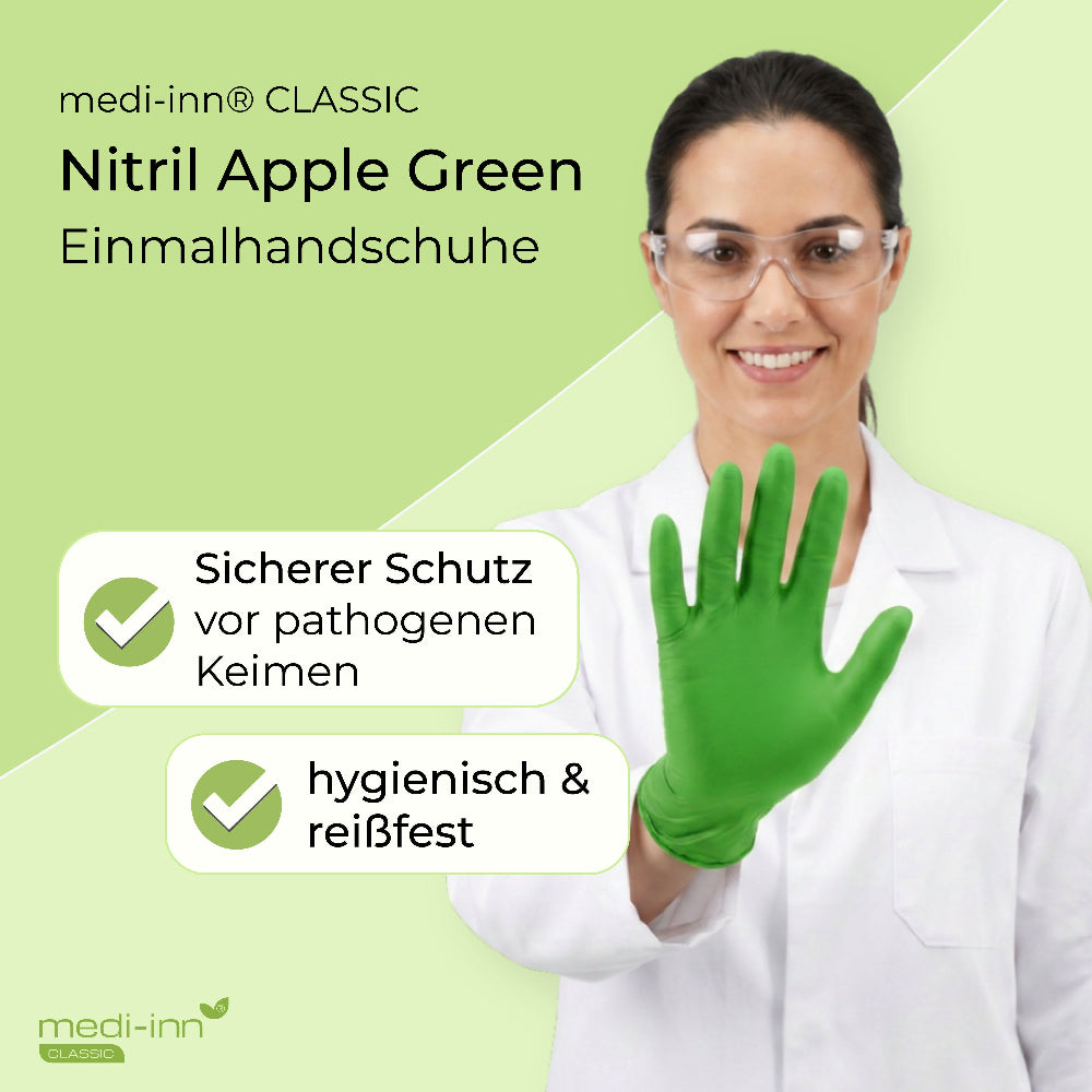 Hinweis: Sicherer Schutz vor pathogenen Keimen, hygienisch & reißfest.