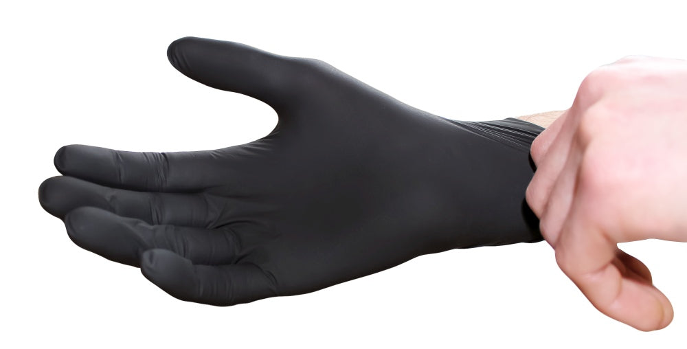 Medi-Inn Nitril Black Plus Einmalhandschuhe Anwendung 1