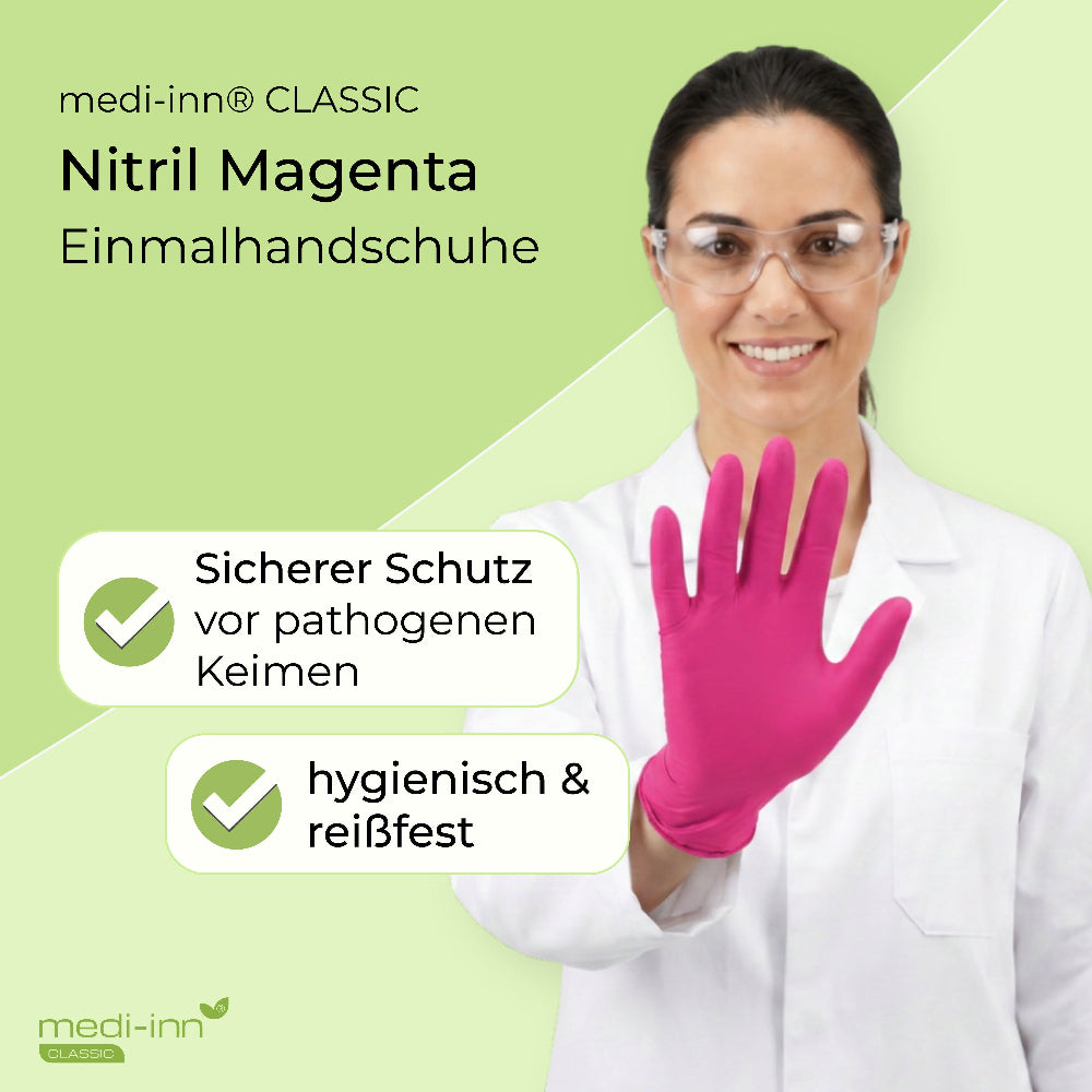 Hinweis: Sicherer Schutz vor pathogenen Keimen, hygienisch & reißfest.