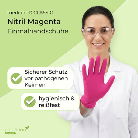 Hinweis: Sicherer Schutz vor pathogenen Keimen, hygienisch & reißfest.