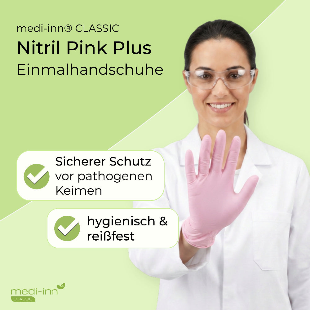 Hinweis: Sicherer Schutz vor pathogenen Keimen, hygienisch & reißfest.